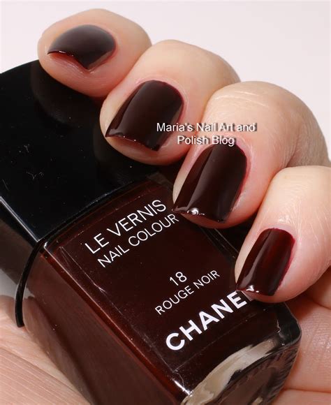 chanel vamp nail polish rouge noir